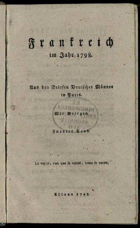1798,2: Frankreich im Jahr 1798