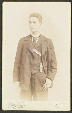 Wenzelburger, Adolf Karl (1879-1959) als Mitglied des Wiener Akademischen Gesangsverein