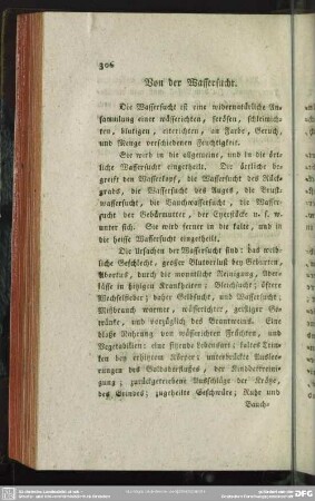 Von der Wassersucht
