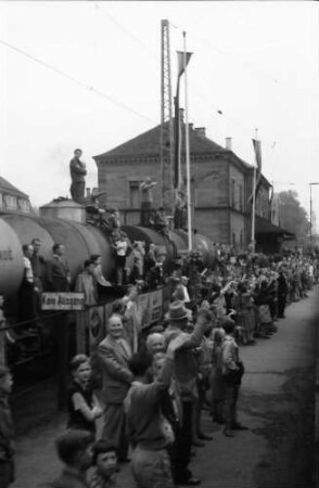 Emmendingen: Empfang im Bahnhof, Abfahrt