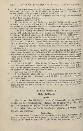 Fünfter Abschnitt. Stille Gesellschaft