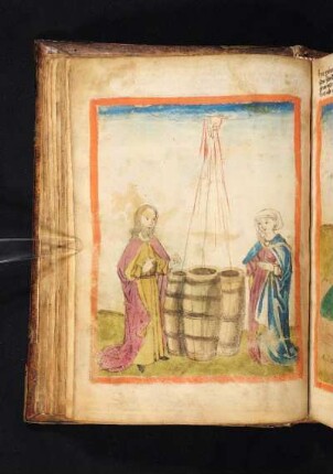 Elischa (laut Inschrift Elija!) und das Ölwunder bei der Witwe