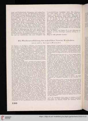 43: Die Werbeveranstaltung der technischen Vereine Wiesbadens