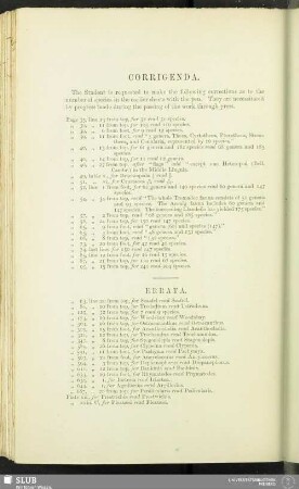 Corrigenda Et Errata