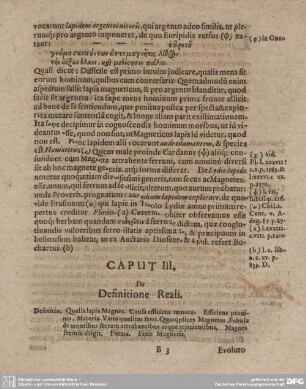 CAPUT III. De Definitione Reali.