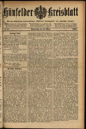 Ausgabe vom Donnerstag, den 10. März 1898.