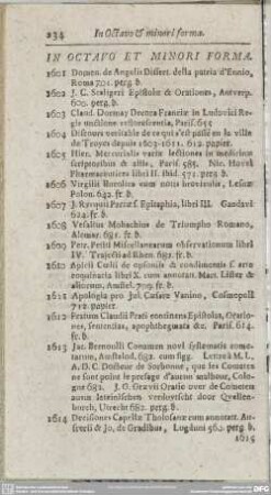 In Octavo Et Minori Forma