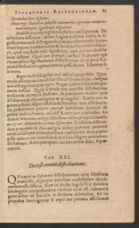 Cap. XXI. De testimonii distributione.