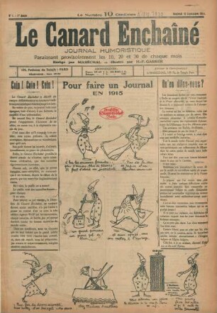 1.1915: canard enchaîné