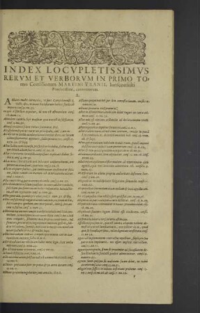 Index locupletissimus
