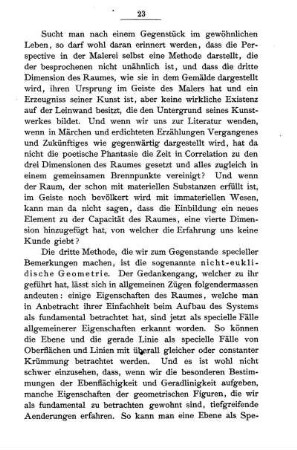Nicht-euklidische Geometrie.