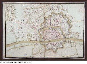 Plan von der Stadt und Festung Elbing