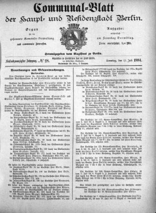 1884,28: No. 28, 13. Juli 1884