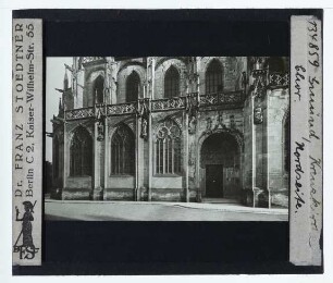 Schwäbisch Gmünd, Heilig-Kreuz-Münster : Außenansicht von NW, Chor