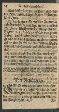 XI. Der Geschäftige.