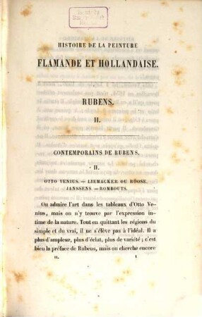 Histoire de la peinture flamande et hollandaise, 2