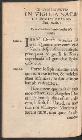 In Vigilia Natalis Domini ...