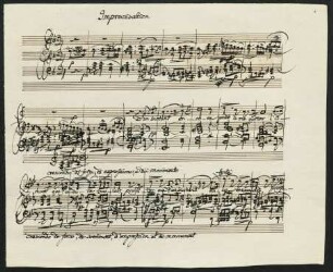 Improvisation; V, pf; g-Moll
