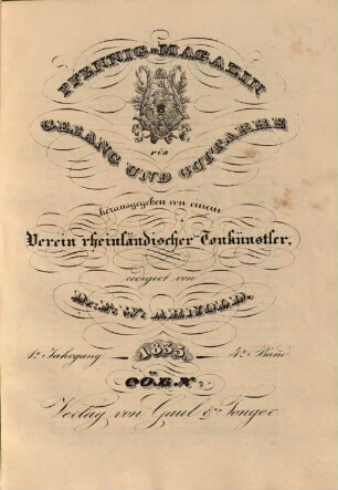 Pfennig-Magazin für Gesang und Guitarre. 1,4. Jg. 1. 1834/35. Bd. 4. Lfg. 40-52