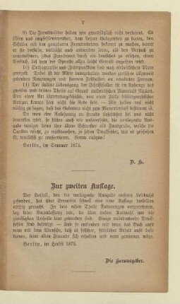 Zur zweiten Auflage