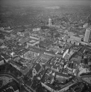 Innenstadt von Leipzig : Blickrichtung Nordosten