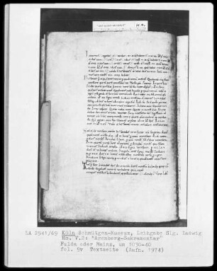 Arenberg-Sakramentar — Textseite, Folio 9verso