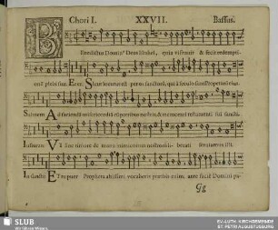 XXVII. Benedictus Dominus Deus Israel