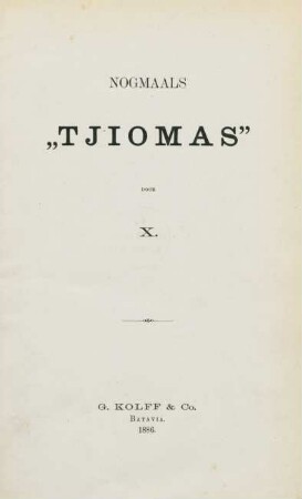 Nogmaals "Tjiomas"