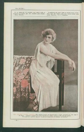 Uma grande atriz inglesa: Miss Gladis Cooper