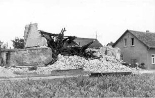 Schönteichen-Hausdorf. Rausch Mühle, nach dem Brand