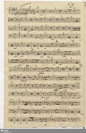 1780. Finale: Una vite son io vedovella / Seydelmann, F.