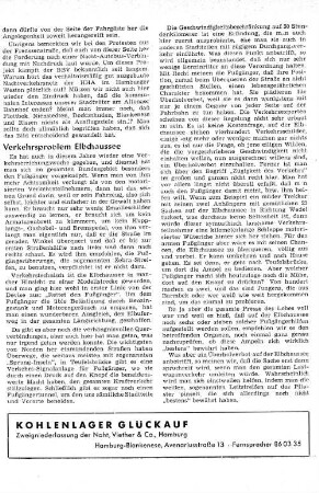 Verkehrsproblem Elbchaussee