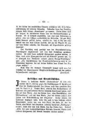 Kritisches und Grundsätzliches