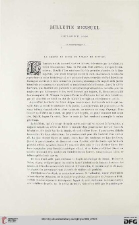 Bulletin mensuel: octobre 1866