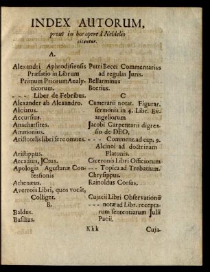 Index Autorum