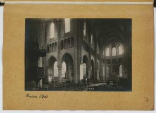 Abtei Saint-Yved, Braine/Aisne: Innenansicht (aus: Skizzen- und Fotoalbum 10)