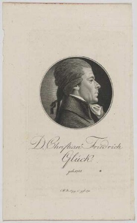 Bildnis des Christian Friedrich Glück