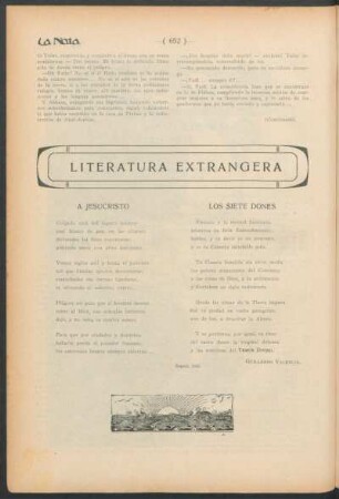 Literatura extrangera : A Jesucristo [y] Los siete dones