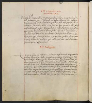 17. De honestate vitae et morum.
