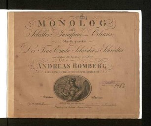 Monolog aus Schillers Jungfrau von Orleans, op. 38, 12. Werk d. Gesangstücke