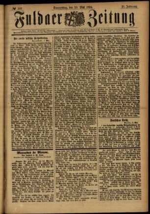 Ausgabe vom Donnerstag, den 10. Mai 1894.