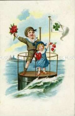 Karte mit Kindermotiv