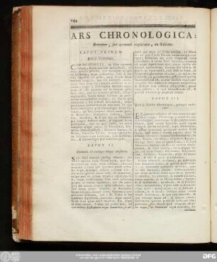 Ars Chronologica : Breviter, sed accuratè explicata, ex Saliano.