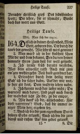 Heilige Taufe.