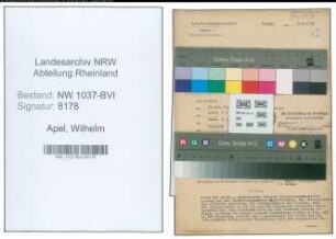 Entnazifizierung Wilhelm Apel , geb. 07.01.1890 (Angestellter)