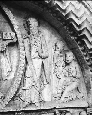 La-Charité-sur-Loire (Nevers), Abteikirche, Verklärungsportal, Tympanon