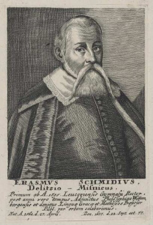 Bildnis des Eramsmvs Schmidivs