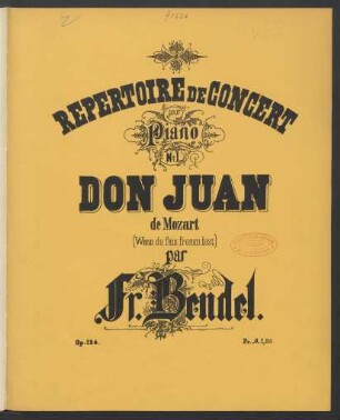 No. 1: Don Juan de Mozart : op. 124 No. 1