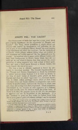 Anand Pal: The Dacoit.