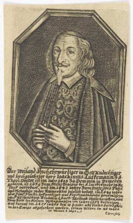 Bildnis des Ioachimus Lütkemann